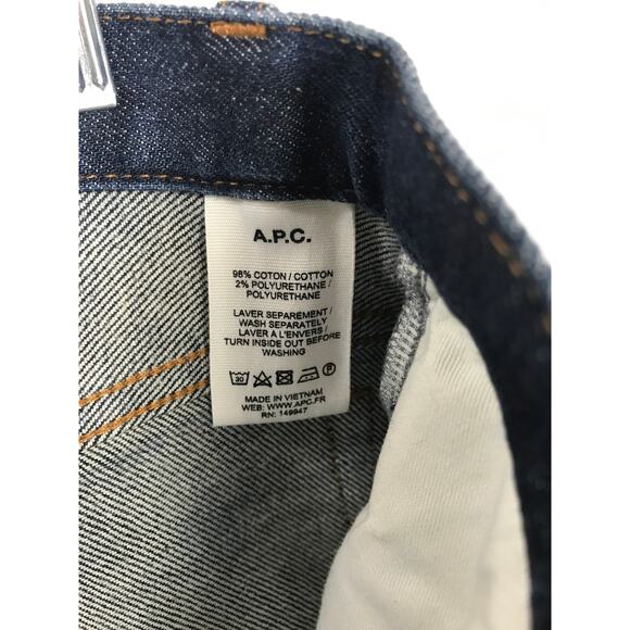 A.P.C. Men's Straight Jeans - Indigo - Picture 6 of 10